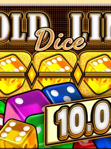Gold Line Dice